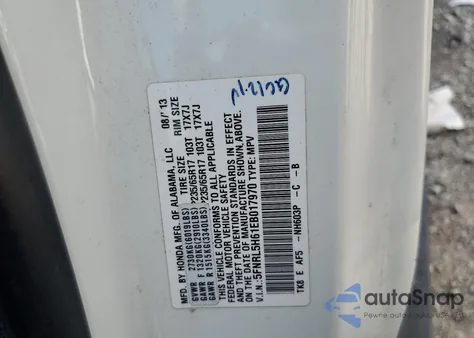 2014 Honda Odyssey Exl из США, поврежденный, VIN 5FNRL5H61EB017970